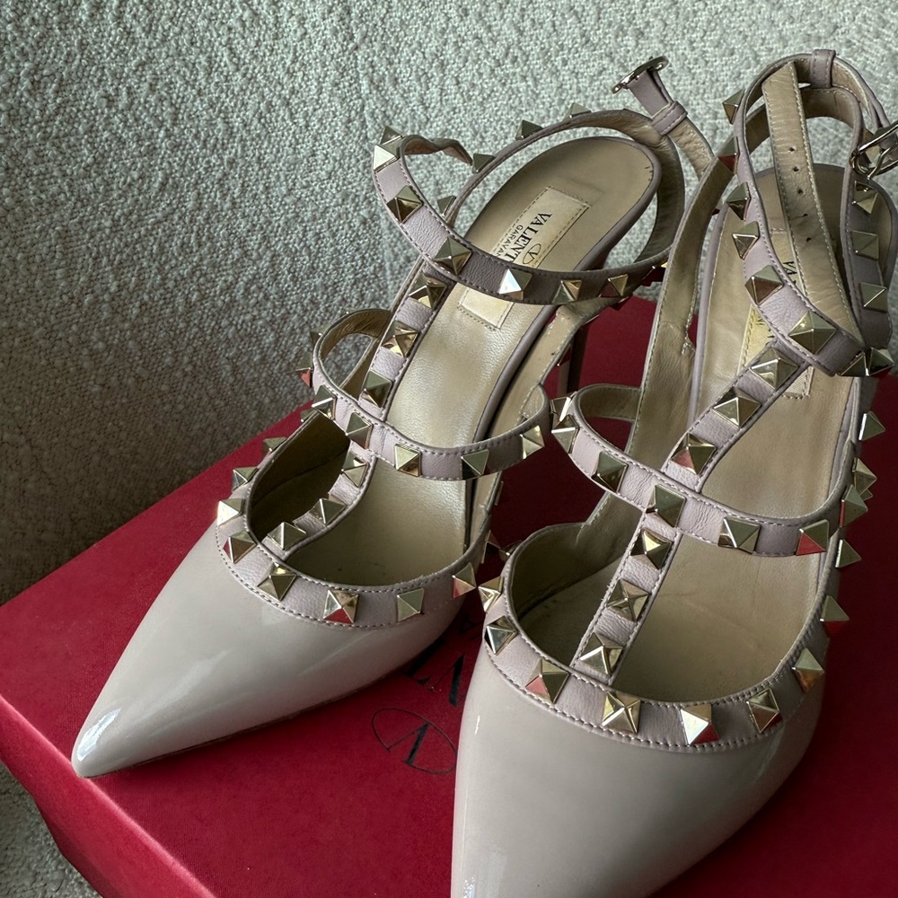 Valentino Rockstud Patent Heels